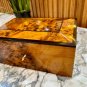 Moroccan jewellery Box large lockable thuya wooden burl Jewelry Box organizer