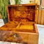 Moroccan jewellery Box large lockable thuya wooden burl Jewelry Box organizer