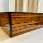 Wooden box jewellery Box holder with key wedding gift idea keepsake box