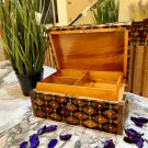 jewelry thuya wooden box organizer with key keepsake decorative box