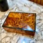 Burl wooden box Organizer Keepsake Box gift box decorative