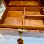 Moroccan Jewelry Box lockable thuya wooden burl Jewelry Box organizer with key