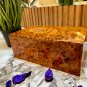 Personalized wooden box with engraved logo, Custom keepsake thuya wood boxes