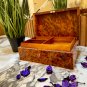Personalized wooden box with engraved logo, Custom keepsake thuya wood boxes