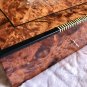 Wooden box organizer with key keepsake box thuya wood handmade box with lock
