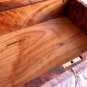 Wooden box organizer with key keepsake box thuya wood handmade box with lock