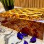 wooden burl Jewelry Box organizer Wedding gift idea decorative box