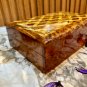 wooden burl Jewelry Box organizer Wedding gift idea decorative box
