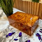 Gift Wooden Box Lockable Luxury thuya burl wooden jewellery Box holder with key