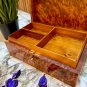 Personalized wooden box with engraved logo, Custom keepsake thuya wood box