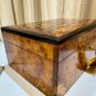 Moroccan Jewelry Box Decorative thuya wooden burl Jewelry Box organizer with key