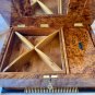 Jewellery burl wooden box lockable with key keepsake decorative gift box idea