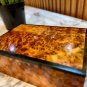 Small Burl wooden box Organizer Keepsake Storage Box gift box