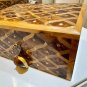 Decorative Jewelry Box lockable thuya wooden burl Jewelry Box organizer with key