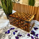Lockable Wooden Stash Box Solid Jewelry Box Thuya Burl wooden Box