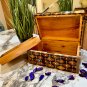 Lockable Wooden Stash Box Solid Jewelry Box Thuya Burl wooden Box
