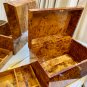 Big Moroccan jewellery burl thuya Box lockable wooden burl Jewelry Box organizer