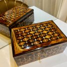 Wooden box organizer with key