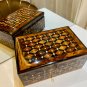 Wooden box organizer with key
