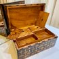 Wooden box organizer with key