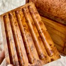 Decorative wooden pen box Pencil wooden case Thuya wood pencil Box
