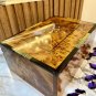 Jewelry wooden box organizer with key keepsake box decorative box