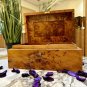 Jewelry wooden box organizer with key keepsake box decorative box