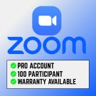 Zoom Pro Premium Account 100 Participant