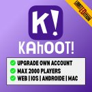 KahootT Premium Upgrade Own Existing Account Up to 2000 Players Per Game