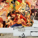 Wall Mural One Piece End, Luffy, Roronoa Zoro, Photo Wallpaper Kids Bedroom Decor w114" x h87"