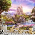 Nursery Bedroom Photo Wallpaper Castle, Magic Castle, Wall Mural Kids Room w118" x h100"