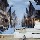 Photo Wallpaper Christmas Village, Wizard, Wall Mural Kids Room Decor