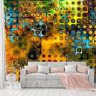 Photo Wallpaper Panel of Colored Glass Wall Mural Art Room Decor w118" x h94"