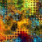 Photo Wallpaper Panel of Colored Glass Wall Mural Art Room Decor w118" x h94"