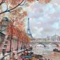 Wall Mural Autumn Paris, Art Decor, Modern, Photo Wallpaper Home Room, Murals w118" x h94"