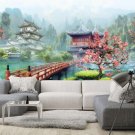 Wall Mural Japanese Style, Nature, Mountains, Landscape Photo Wallpaper Room Decor w130" x h91"
