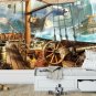 Wall Murals On the Deck of a Pirate Ship, Pirates, Battle Photo Wallpaper Kids w130" x h91"