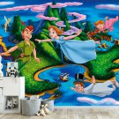 Kids Photo Wallpaper Peter Pan Wall Mural Nursery Bedroom Wall Decor w114" x h94"