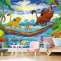 Photo Wallpaper Lion King, Characters Cartoon, Wall Mural Kids Bedroom w114" x h87"