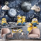 Photo Wallpaper Adventures Minions in Space, Wall Mural Kids Bedroom Home Decor