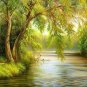 Wall Mural Autumn Landscape on the River Photo Wallpaper Wall Home Decor