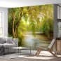 Wall Mural Autumn Landscape on the River Photo Wallpaper Wall Home Decor