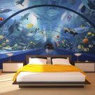 Wall Mural Huge Aquarium, Sea World, Fish, Dolphins, Photo Wallpaper Room Home Decor