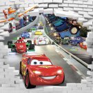 Wall Mural Cartoon, Cars, Lightning McQueen, Photo Wallpaper Kids Room Wall Decor