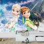 Photo Wallpaper Frozen & Elsa Disney Tangled Rapunzel Wall Mural Kids Room Decor