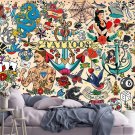 Photo Wallpaper Tattoos Salon Wall Mural Wall Home Decor, Murals