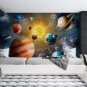 Photo Wallpaper Universe, Planets, Spaceships, Space, Stars, Kids Room Home Decor