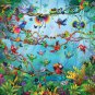 Wall Mural Birds of the Jungle, Jungle, Birds, Parrot, Animal, Photo Wallpaper Kids, Children's Room
