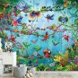 Wall Mural Birds of the Jungle, Jungle, Birds, Parrot, Animal, Photo Wallpaper Kids, Children's Room