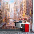 Wall Mural Fantasy, City of the Future, Photo Wallpaper Kids Bedroom Home Decor